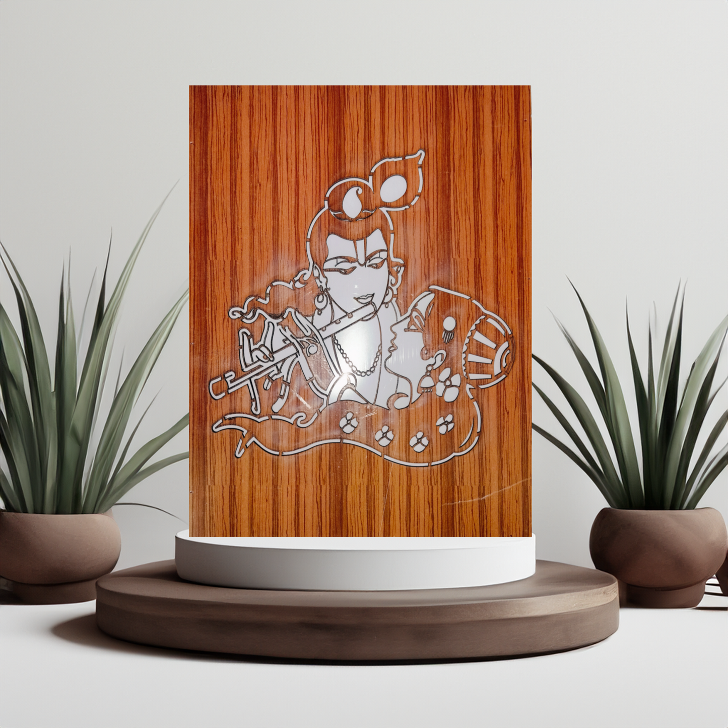 Radhe Krishna led light photo