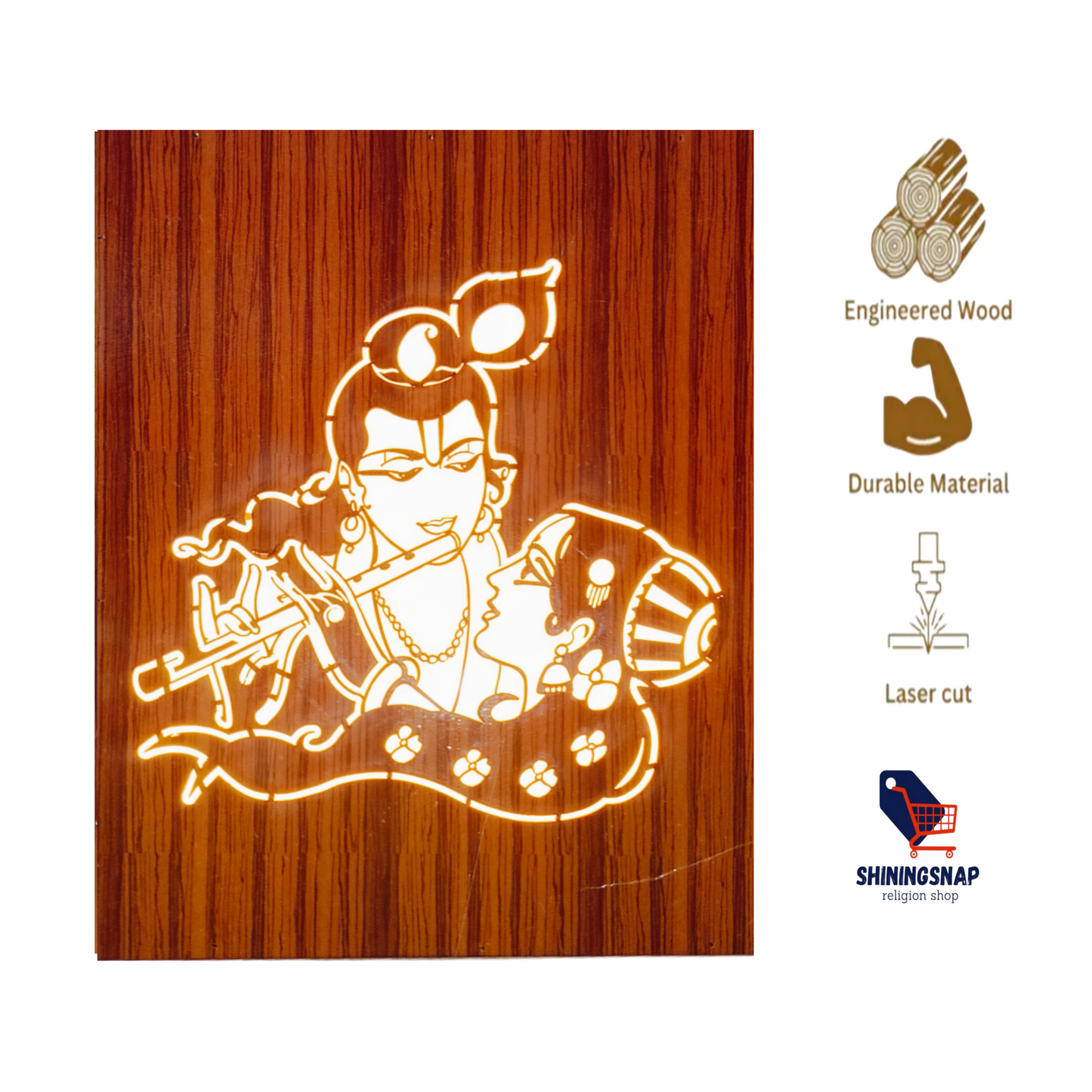Radhe Krishna led light photo